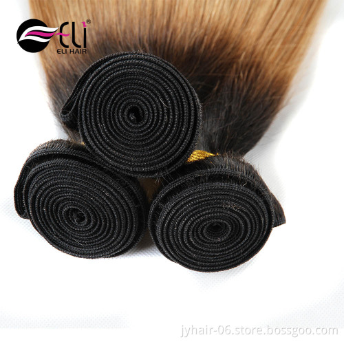 27# blond Wholesale Price Ombre Color 1b27 Peruvian Straight Hair In China